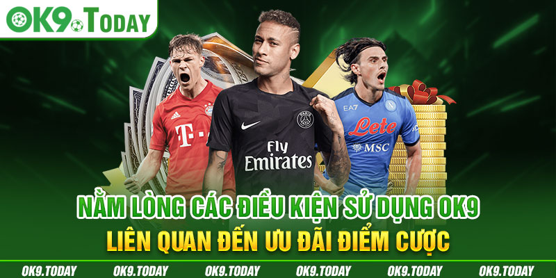 Thông Tin Điều Kiện Sử Dụng OK9 Mới Nhất 2024 3 Nằm lòng các điều kiện sử dụng ok9 liên quan đến ưu đãi điểm cược